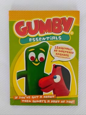 Gumby Essentials - Vol. 1 (DVD, 2007) 15 episodes from the 50's, 60's and 80's